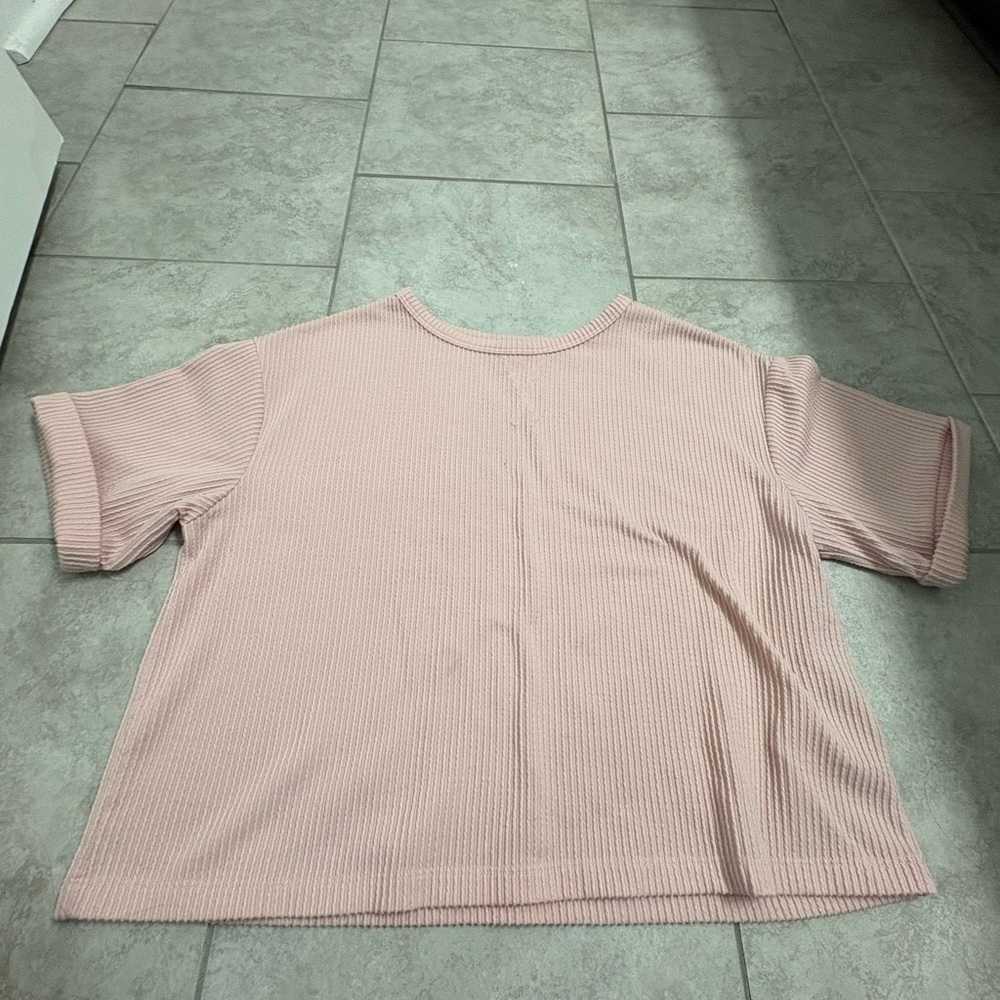 Francesca’s Pink Ribbed Women's Top
